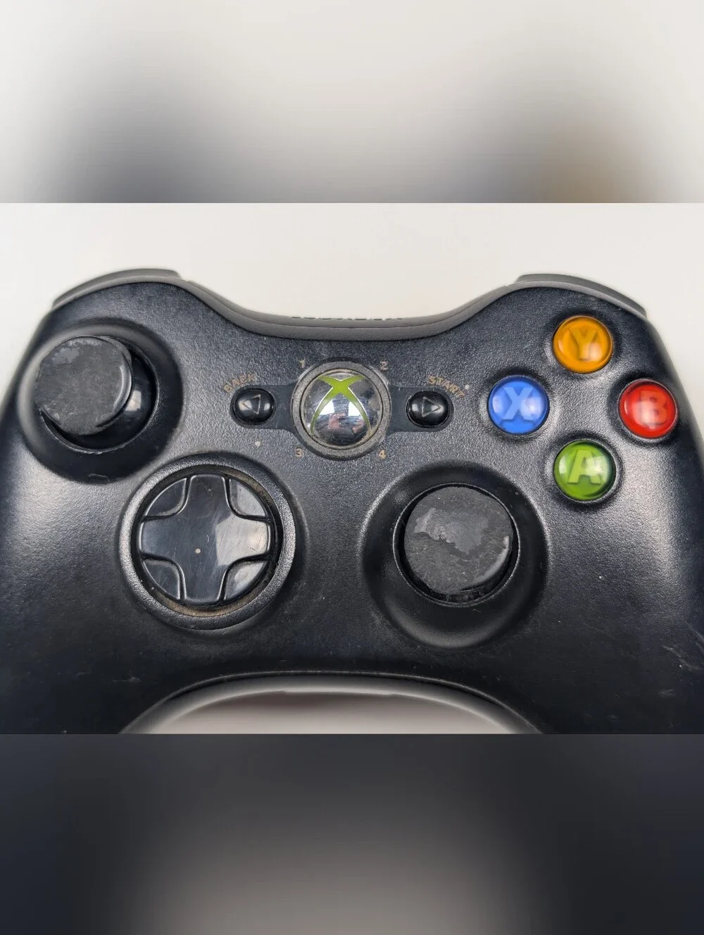 Official OEM Microsoft Xbox 360 Wireless Controller Black Model 1403 Tested